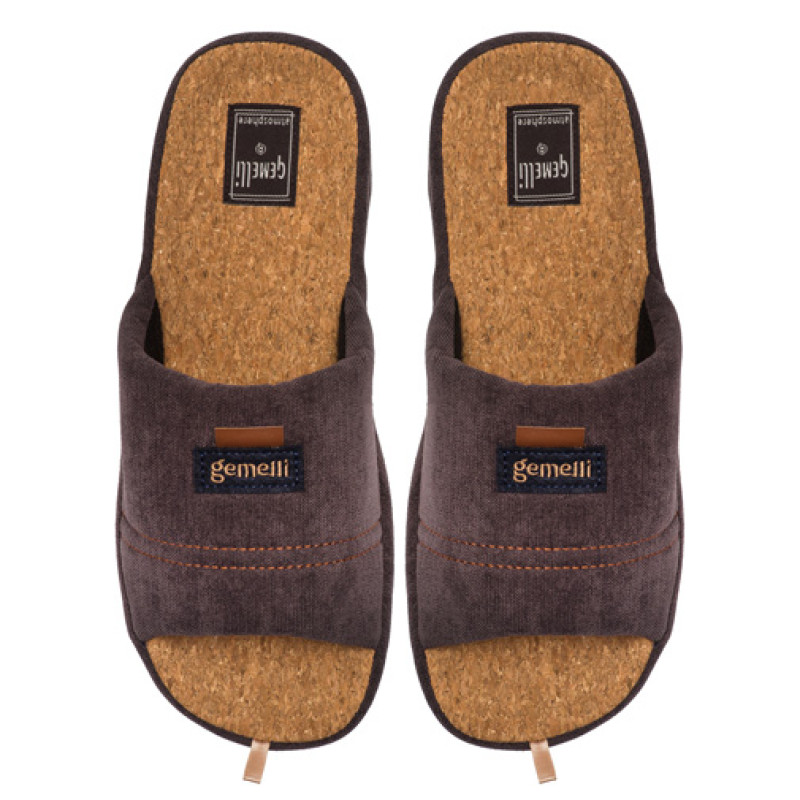 Домашние тапочки мужские Стоун коричневый 4823043347224Brown