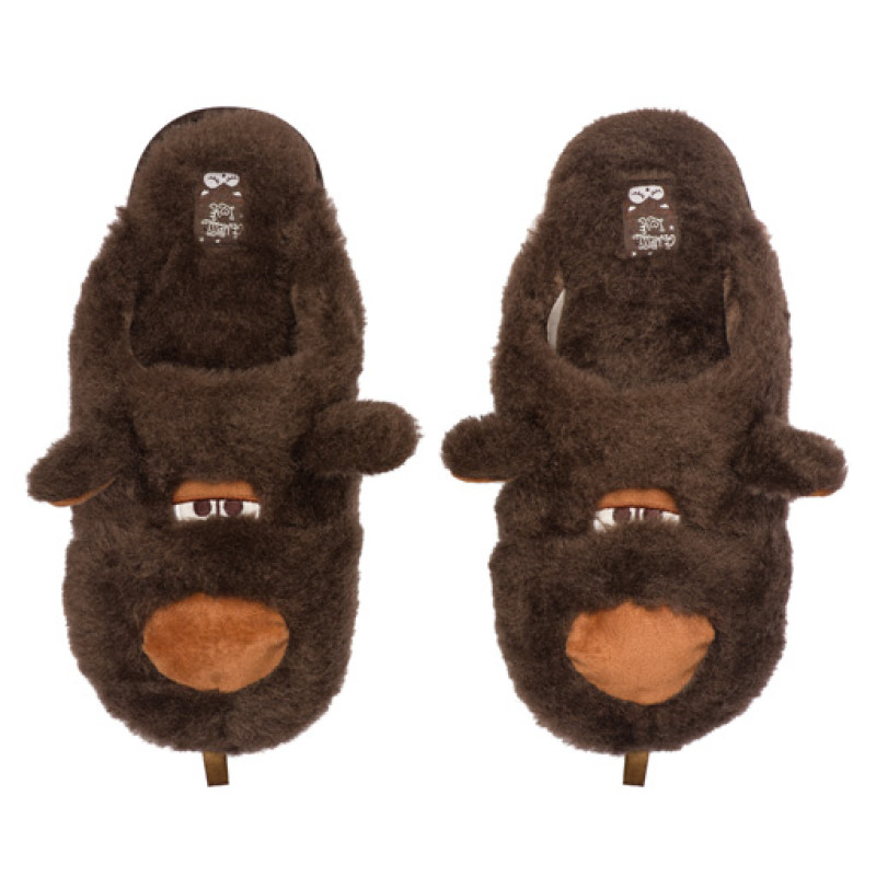 Домашние тапочки мужские Вовчик коричневый 4823043347057Brown