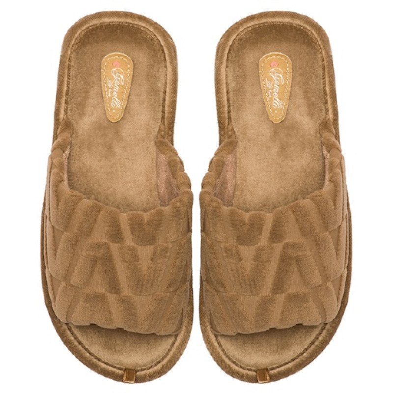 Жіночі домашні капці Абетка коричневий 4823043346227-brown