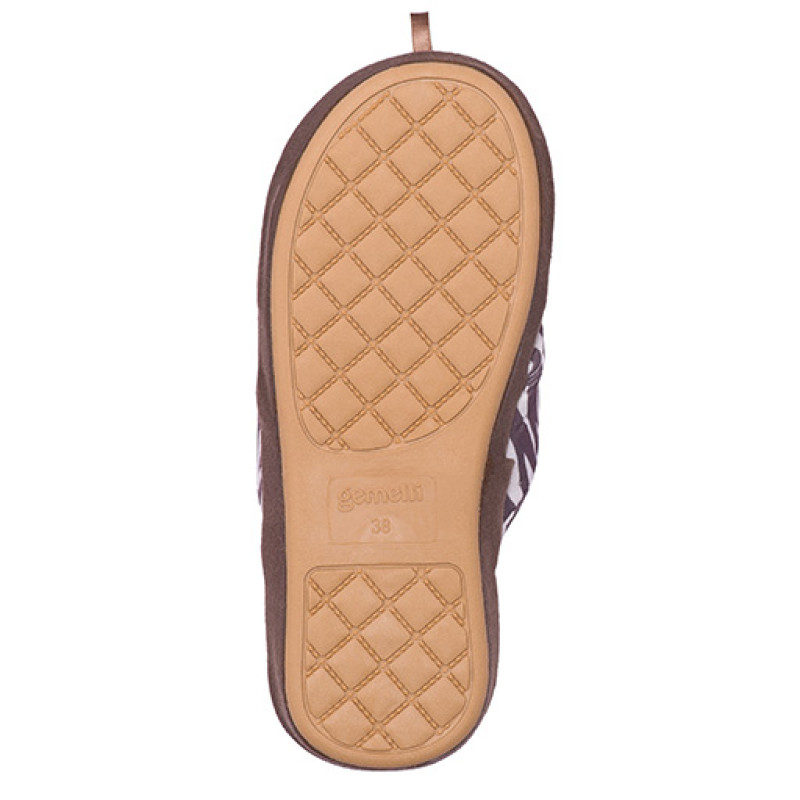 Женские домашние тапочки Хвылька коричневый 4823043358183Brown