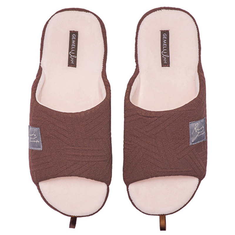 Женские домашние тапочки Ксеня коричневый 4823043358213Brown