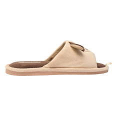 Жіночі домашні капці з відкритим носком Сірко  бежевий 4823043346401-beige