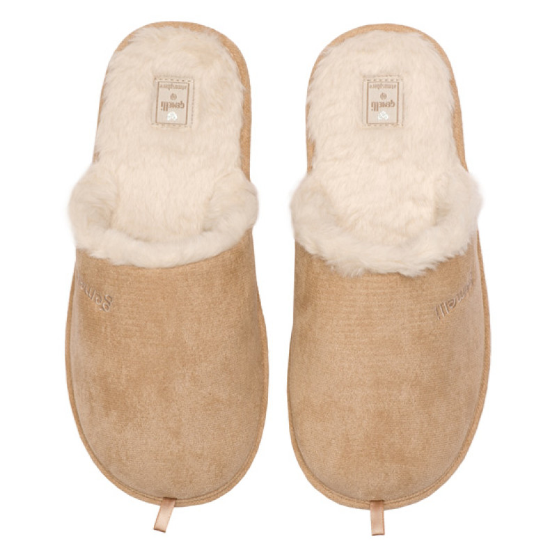 Женские домашние тапочки Ярославна бежевый 4823043347194-beige