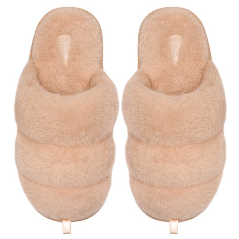 Женские домашние тапочки Зефир бежевый 4823043347019Beige